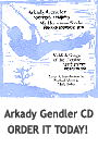 Arkady Gendler CD now available, ONLY from the Jewish Music Festival